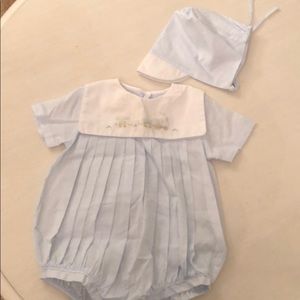 Petit Ami bubble with bonnet size 6mos